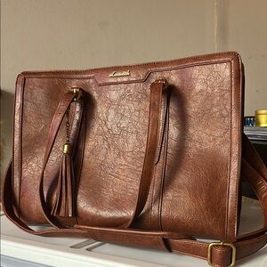 Brown Leather Tote Bag